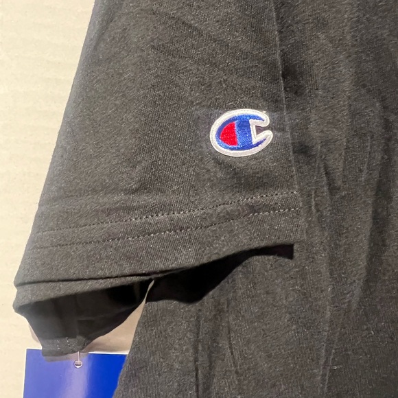 CHAMPION CAMPUS DRAWSTRING BLACK TEE  LARGE NWT - Picture 6 of 9